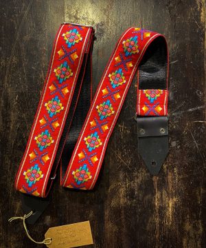 Holy Cow Apache Red Real Vintage 70's Guitar Strap