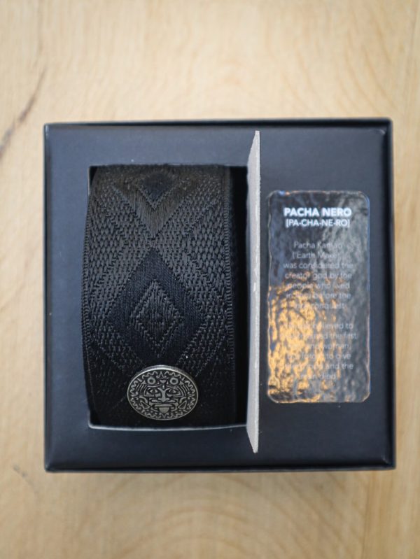 Silver Coin Pacha Nero Guitar Strap