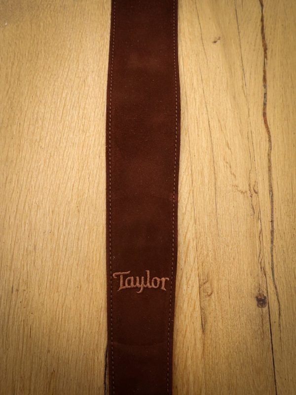 Taylor Embroidered Suede Chocolate Guitar Strap - Afbeelding 2