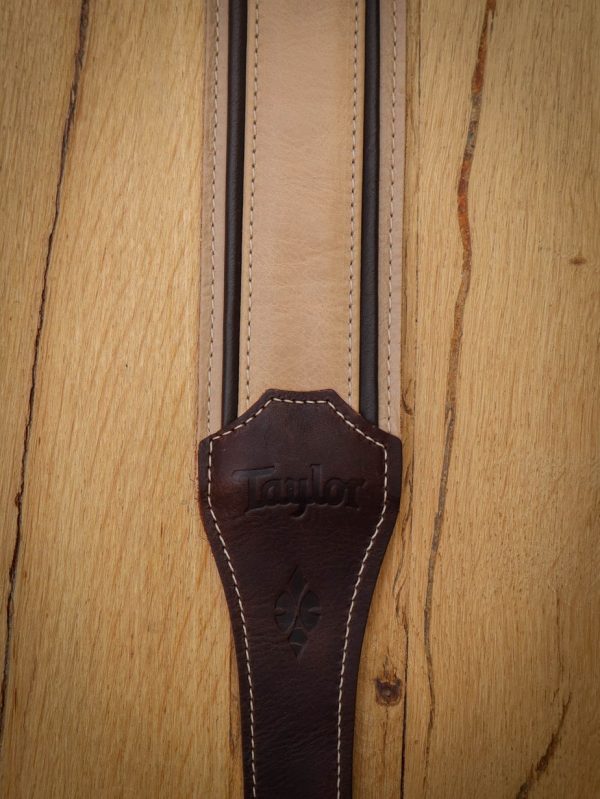 Taylor Reflections Spruce/Ebony Leather Guitar Strap - Afbeelding 2