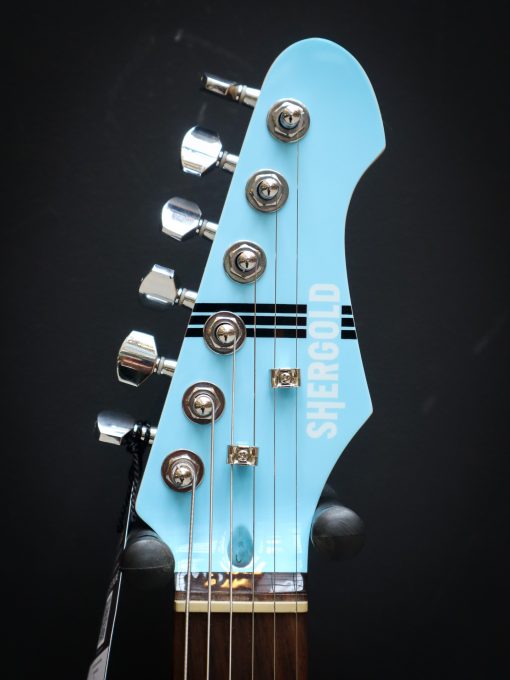Shergold Telstar Standard ST14 Pastel Blue (incl gigbag) - Afbeelding 8