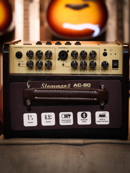 NUX Stageman II Charge AC-80 Portable Acoustic Guitar Amp - Afbeelding 2