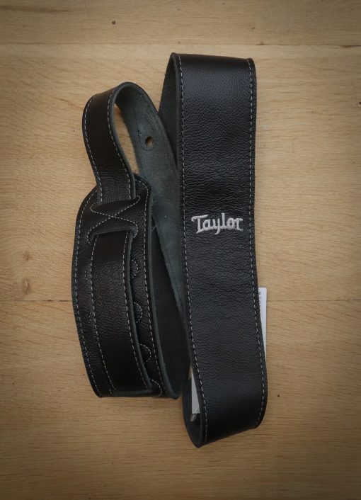 Taylor Black Leather/Suede Guitar Strap