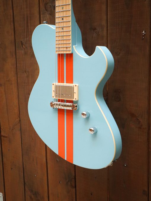 Newman Honeycomb Junior GT-40 Fixed Pickups - Baby Blue w/ Racing Stripes - Afbeelding 4