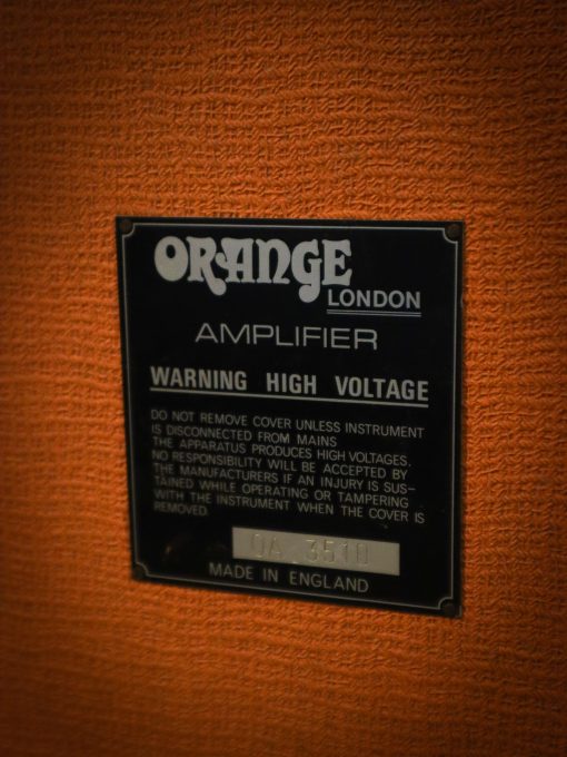 Vintage Orange OR80 Overdrive 2x12 Valve Amplifier Combo 1973 - Afbeelding 6