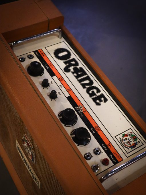 Vintage Orange OR80 Overdrive 2x12 Valve Amplifier Combo 1973 - Afbeelding 2
