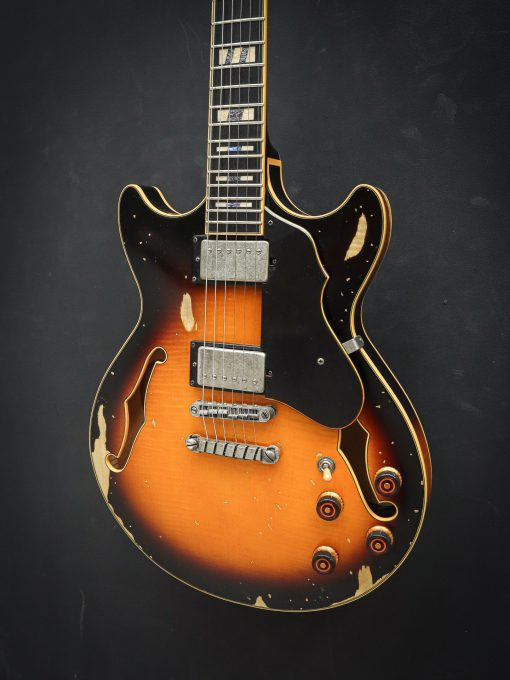Ibanez AMV100FMD Artcore Yellow Sunburst (Used) - Afbeelding 10