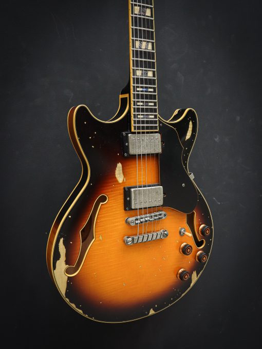 Ibanez AMV100FMD Artcore Yellow Sunburst (Used) - Afbeelding 4