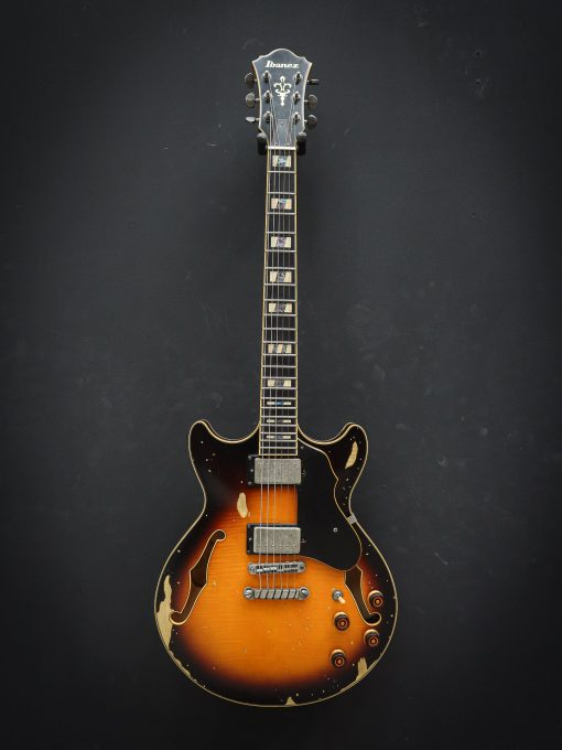 Ibanez AMV100FMD Artcore Yellow Sunburst (Used) - Afbeelding 2