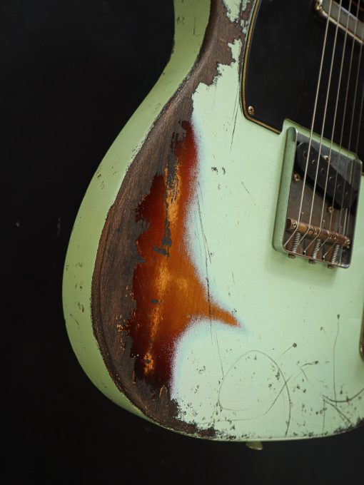 Kauffmann '63 T Surf Green over 3-Tone Sunburst - Afbeelding 6