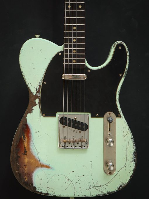 Kauffmann '63 T Surf Green over 3-Tone Sunburst - Afbeelding 3