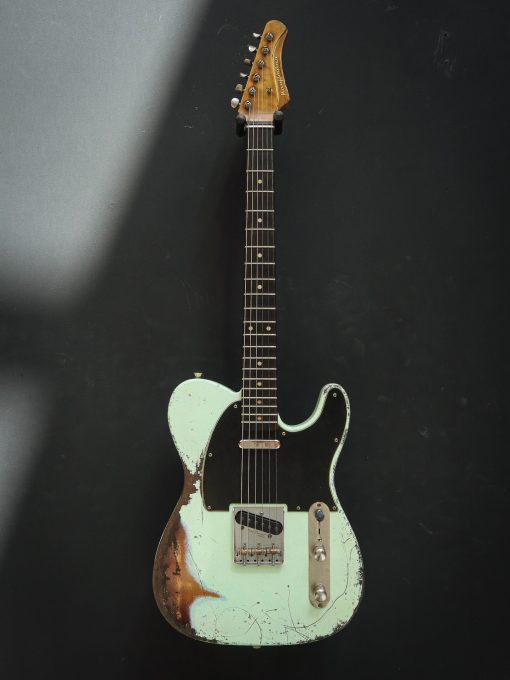 Kauffmann '63 T Surf Green over 3-Tone Sunburst - Afbeelding 2
