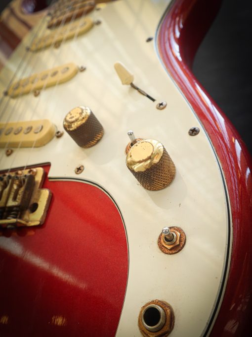 1981 Ibanez BL550 Blazer Flame Red Sparkle (Pre-Owned) - Afbeelding 9