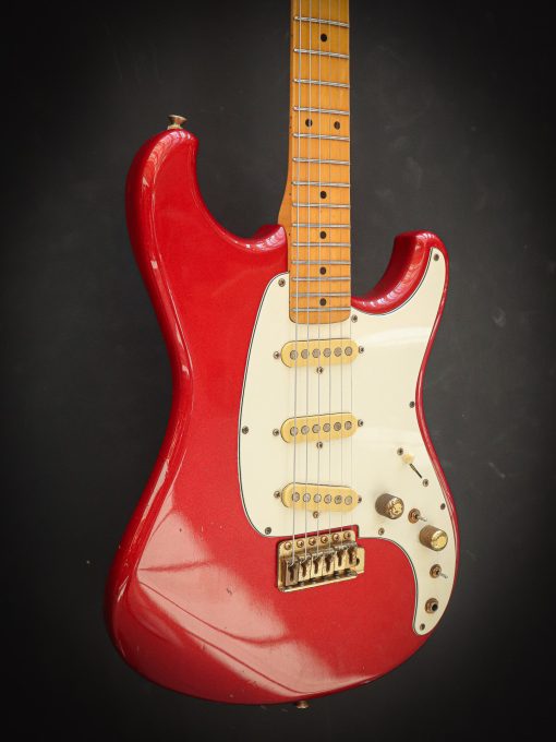 1981 Ibanez BL550 Blazer Flame Red Sparkle (Pre-Owned) - Afbeelding 4