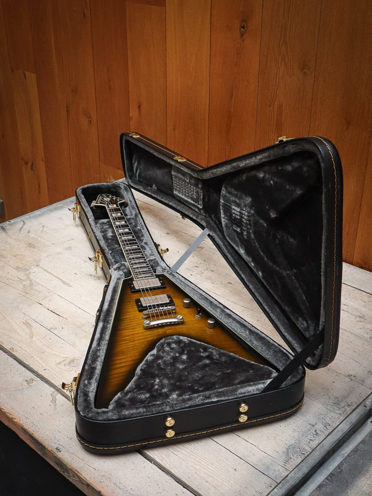 Epiphone Flying V Prophecy Yellow Tiger Aged Gloss (Pre-Owned) - Afbeelding 18