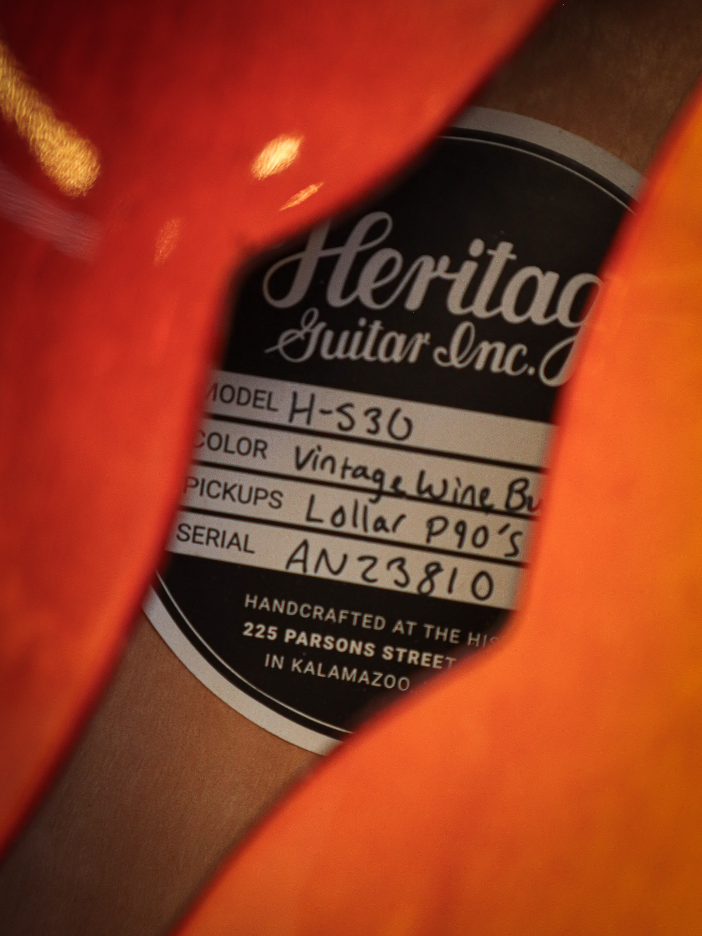 Heritage H530 Vintage Wine Burst Pre-Owned - Afbeelding 8