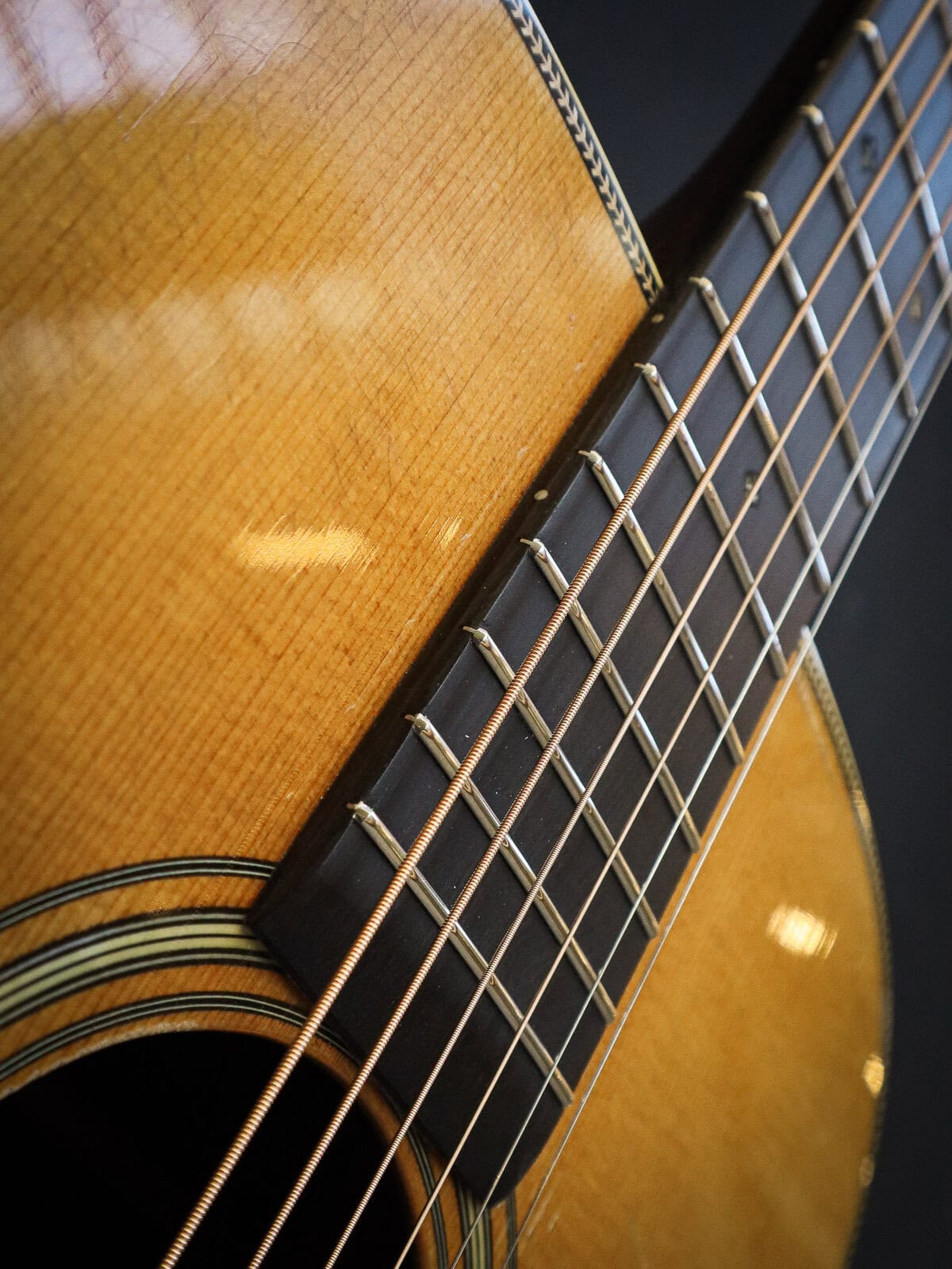 Pre-War D Herringbone Indian Rosewood - Afbeelding 13