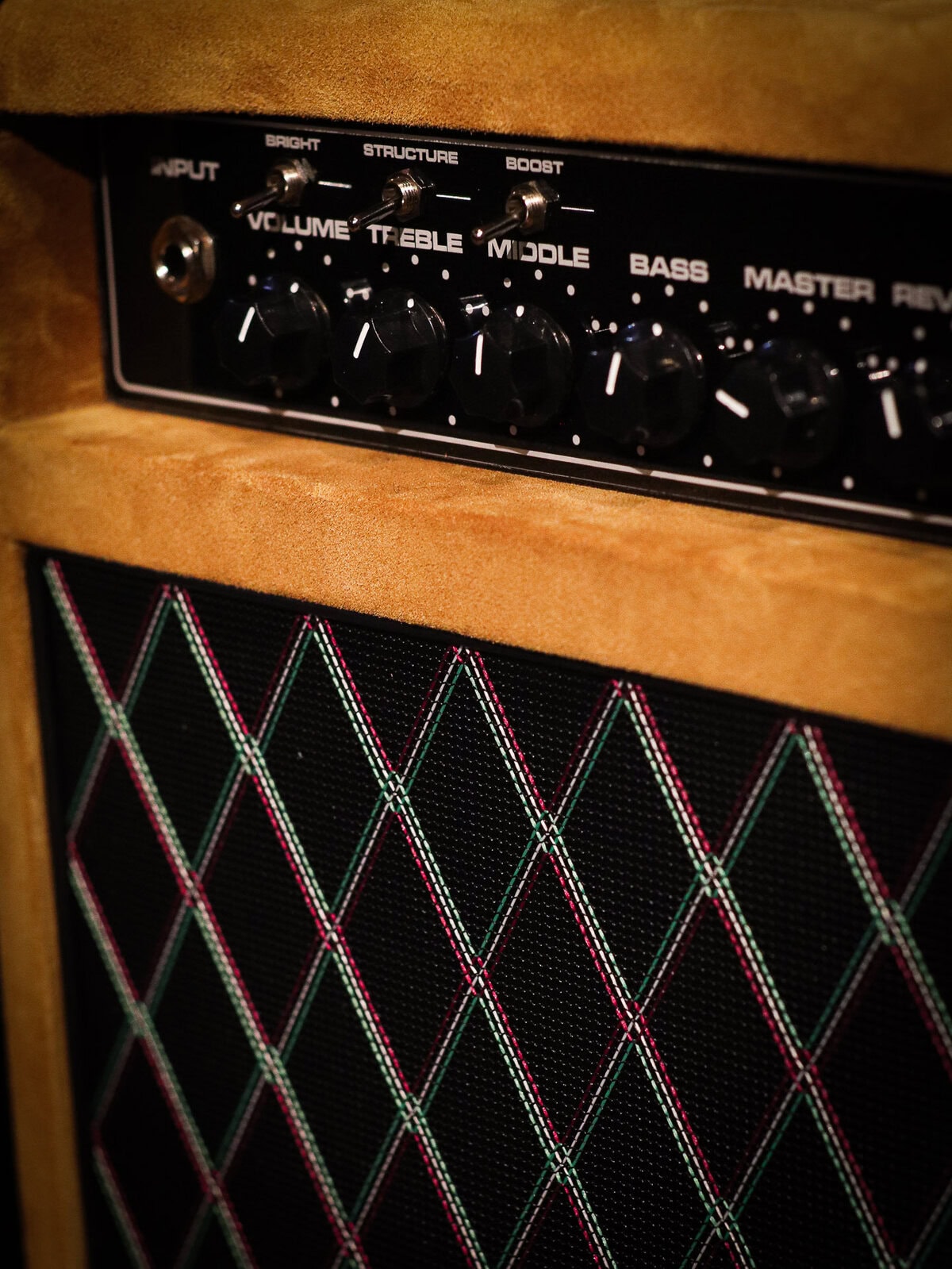 Van Laeck King Leo T Supercharged Blackface Amplifier Combo Suede - Afbeelding 4