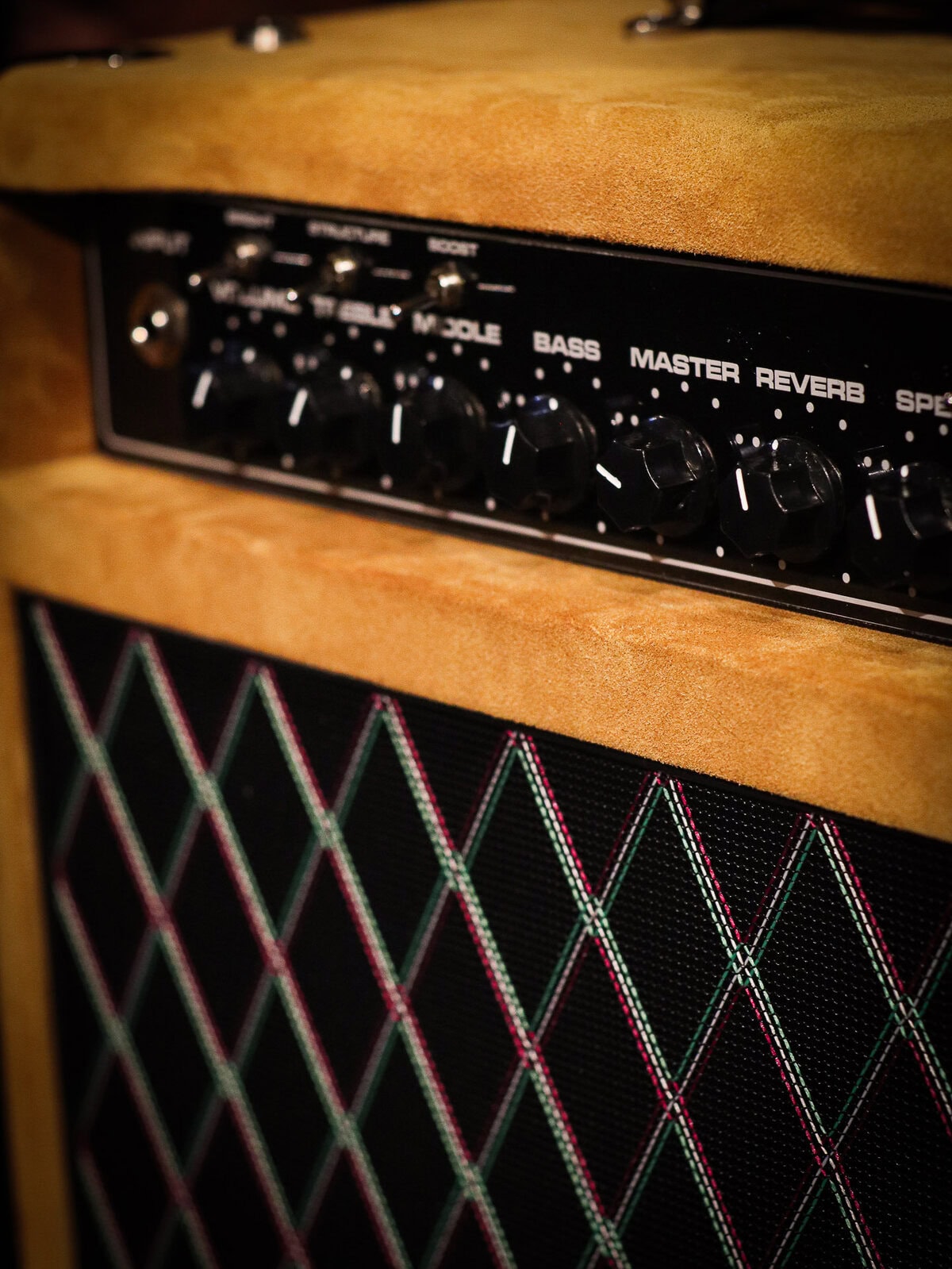 Van Laeck King Leo T Supercharged Blackface Amplifier Combo Suede - Afbeelding 3