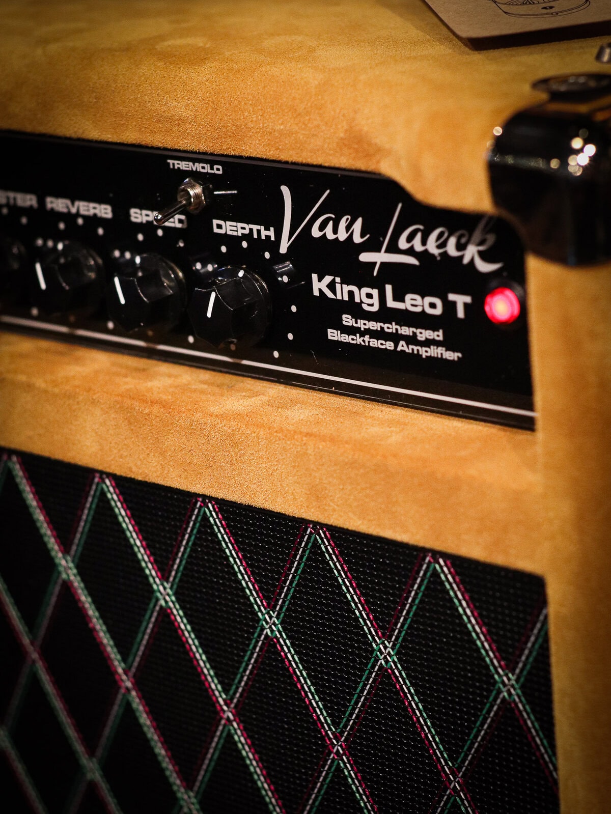 Van Laeck King Leo T Supercharged Blackface Amplifier Combo Suede - Afbeelding 2