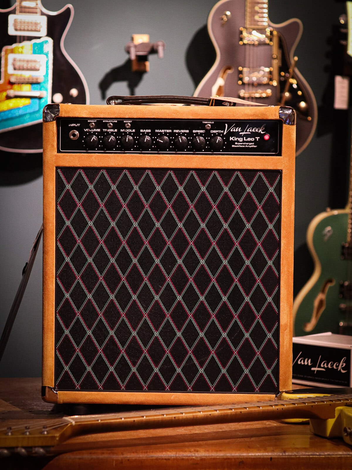 Van Laeck King Leo T Supercharged Blackface Amplifier Combo Suede - Afbeelding 8