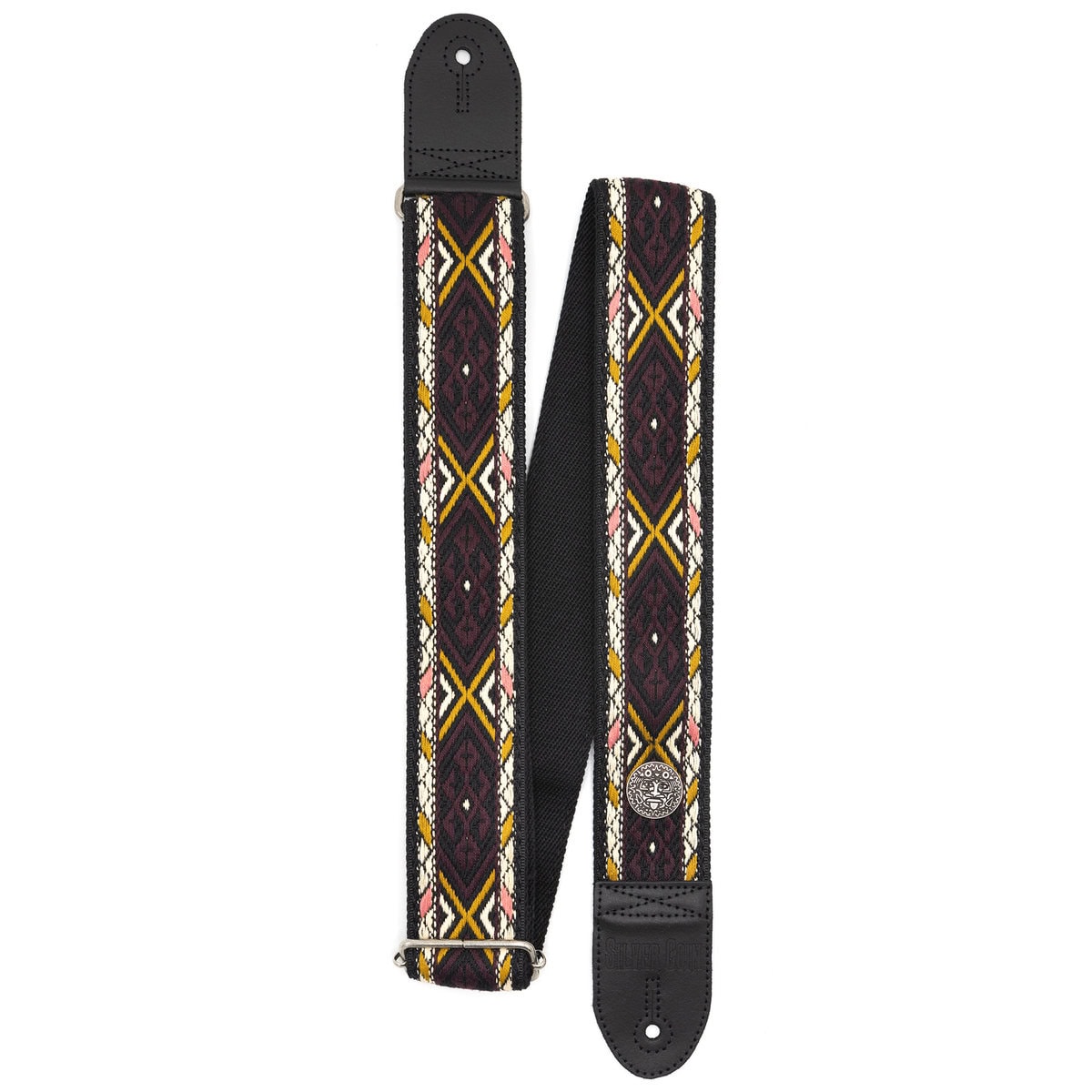 Silver Coin Mama Cocha Guitar Strap