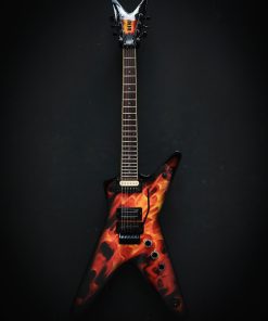 Alternative view of Dean Dimebag ML Dime-O-Flame + case
