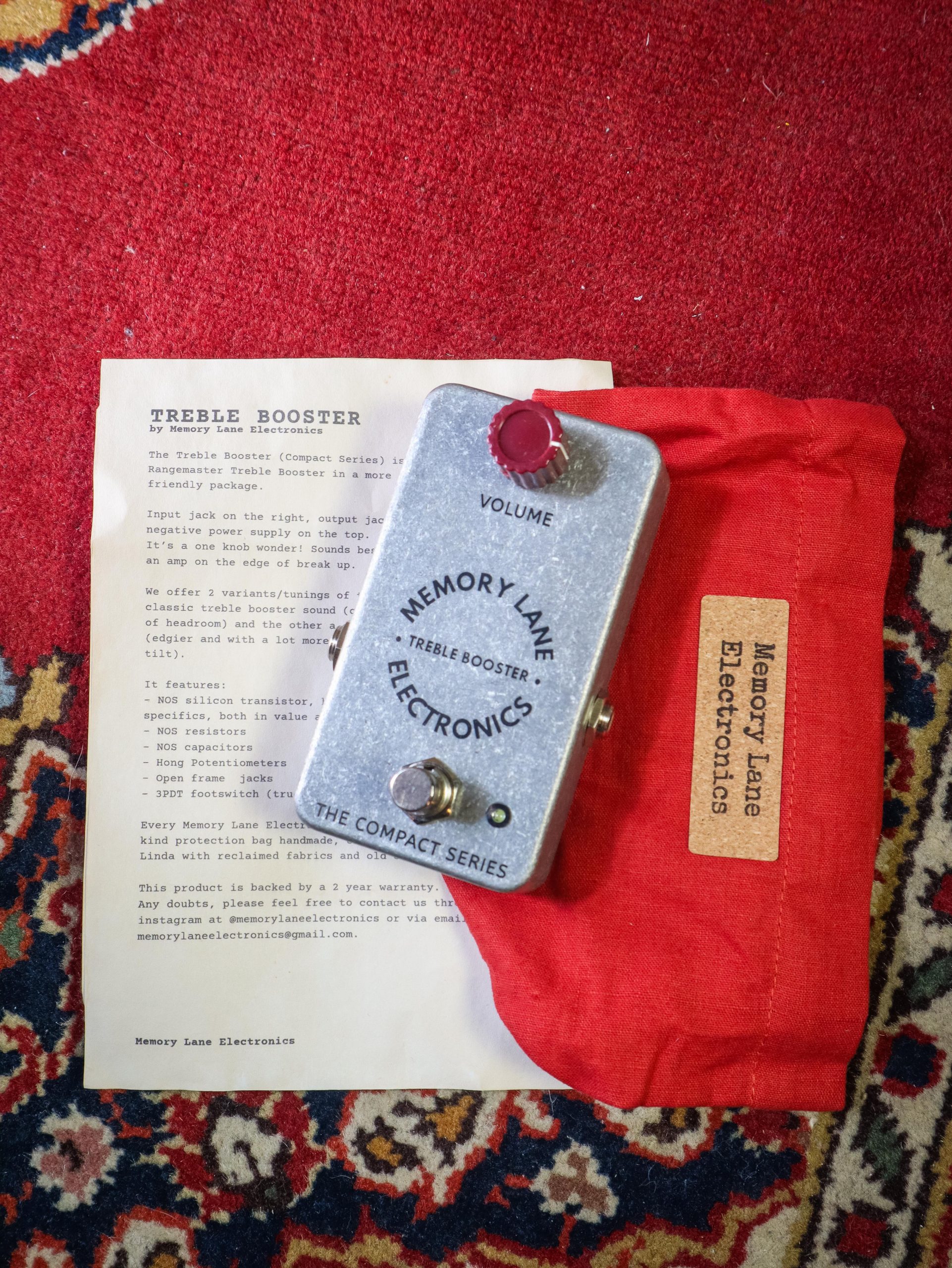 Memory Lane Electronics Dirty Treble Booster Hybrid - Afbeelding 2
