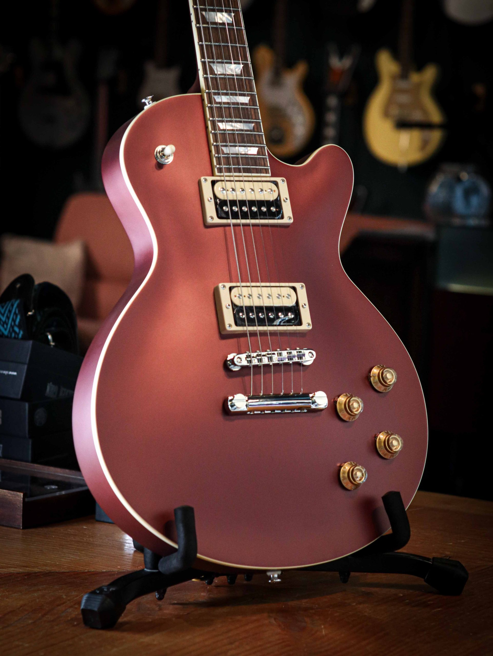 Eastman SB59 Vintage Satin Burgundy Red